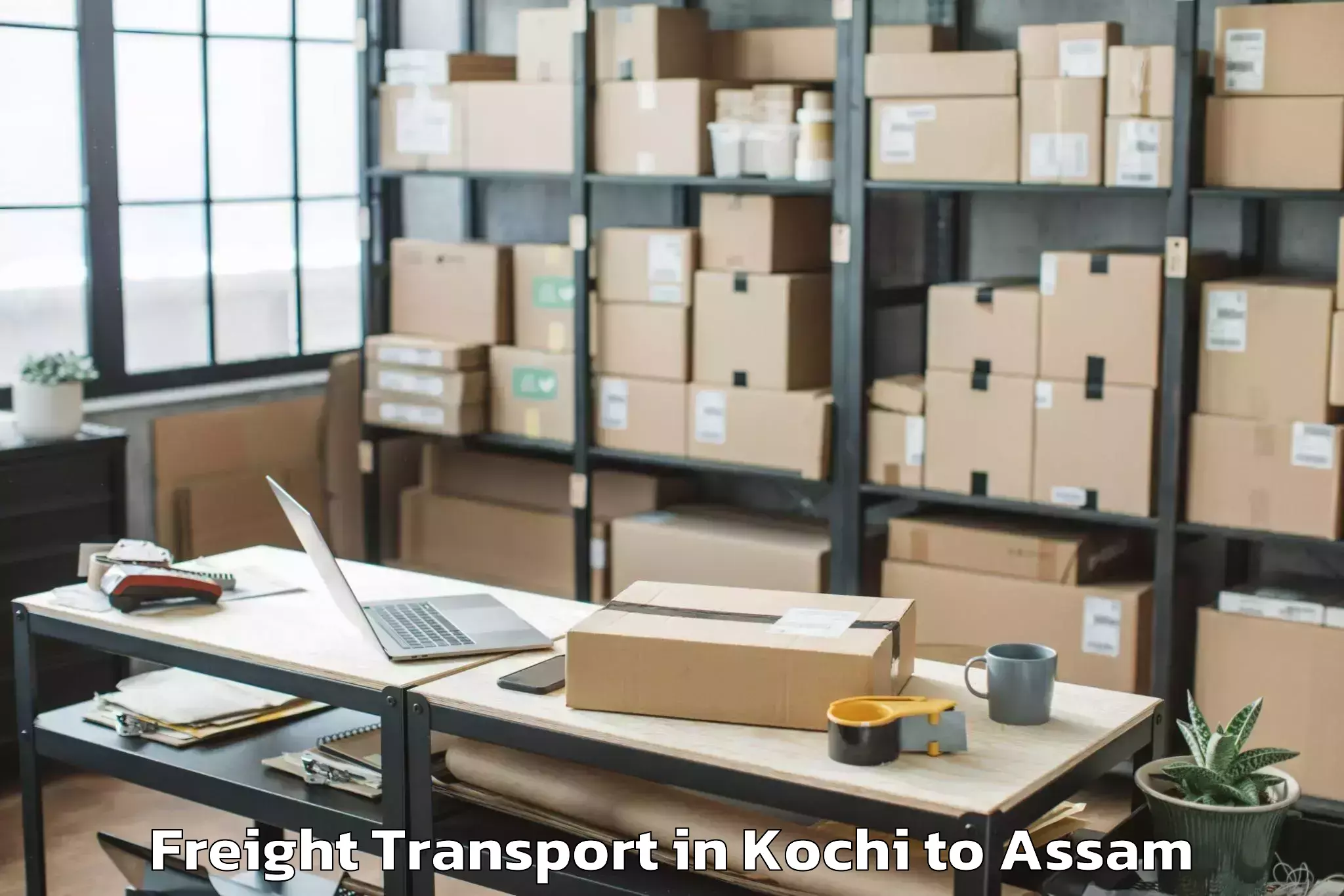 Affordable Kochi to Baihata Freight Transport